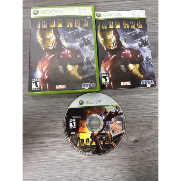 Iron Man (Microsoft Xbox 360, 2008) Complete CIB - Picture 1 of 11